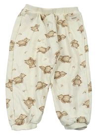 Světlebéžové tepláky s medvědy Newbie