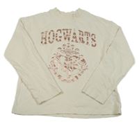 Světlebéžové triko s erbem - Harry Potter H&M