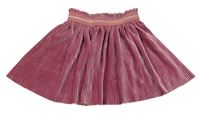 Starorůžová plisovaná sametová sukně Garcia Jeans
