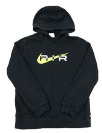 Černá mikina s logem a kapucí Nike Air