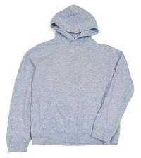 Světlemodrá melírovaná mikina s kapucí H&M