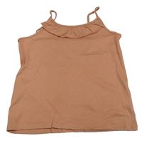 Broskvový top s volánkem zn. H&M
