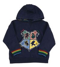 Tmavomodrá mikina s potiskem a kapucí - Harry Potter Primark