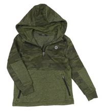 Khaki army mikina s kapucí George