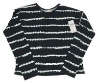 Nové - černo-bílé pruhované triko F&F