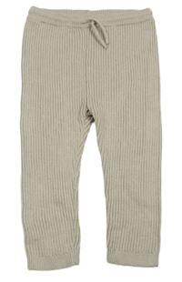 Béžové žebrované pletené kalhoty George