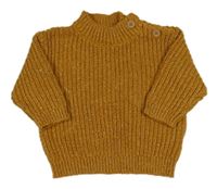 Medový melírovaný svetr George