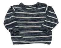 Tmavomodro-bílý pruhovaný svetr Primark