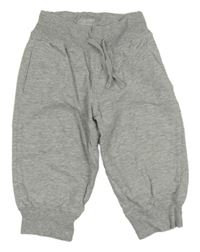 Šedé melírované tepláky H&M