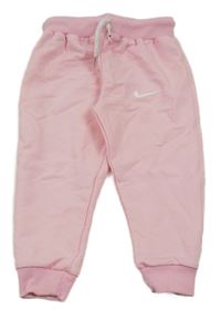 Světlerůžové tepláky s logem - Nike