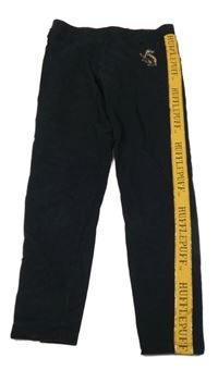 Černé legíny s okrovým pruhem - Harry Potter M&S