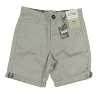 Šedé chino plátěné kraťasy Denim Co.