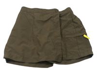 Hnědé sukňové sportovní kraťasy zn. Matalan