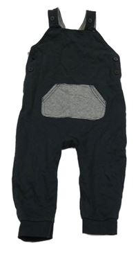 Černé laclové tepláky George