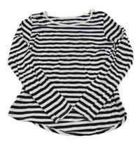 Černo-bílé pruhované triko H&M