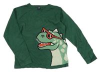 Zelený svetr s dinem Kiabi 