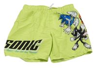 Limetkové plážové kraťasy se Sonicem H&M
