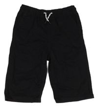 Černé plátěné kraťasy Chapter young