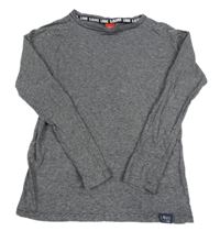 Černo-bílé pruhované třpytivé triko S. Oliver