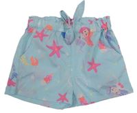 Světlemodré lehké kraťasy s hvězdami a mořskou pannou Pep&Co
