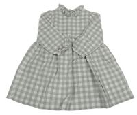 Šedo-bílé kostkované šaty Jojo Maman Bébé