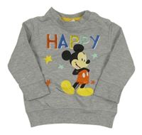 Šedá mikina s Mickeym Disney