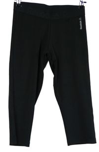 Dámské černé sportovní funkční capri legíny Reebok 