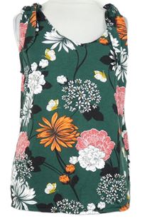 Dámský khaki květovaný top zn. Dorothy Perkins 