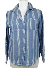 Dámská modro-bílá proužkovaná halenka Primark 