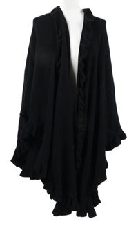 Dámský černý svetrový pléd