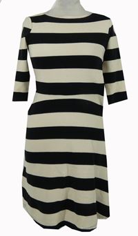 Dámské smetanovo-černé pruhované šaty Phase Eight 