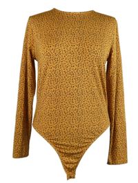 Dámské oranžovo-černé vzorované body TU 