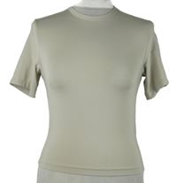 Dámské béžové sportovní crop tričko H&M
