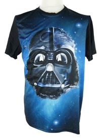 Pánské černo-modré sportovní tričko s potiskem Star Wars 