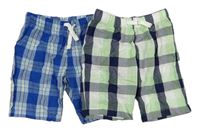 2x kostkované plátěné kraťasy Primark