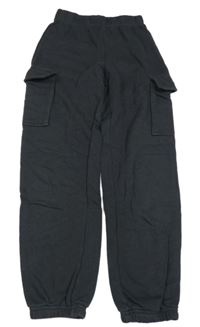 Tmavošedé cargo tepláky H&M