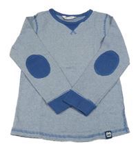 Modro-bílé pruhované triko H&M