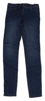 Tmavomodré skinny rifle Yigga