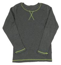 Šedé žebrované thermo triko Kiki&Koko