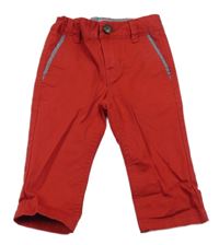 Červené plátěné chino kalhoty GAP