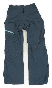 Šedomodré outdoor kalhoty Decathlon