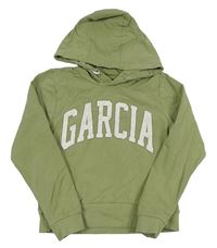 Khaki crop mikina s kapucí Garcia