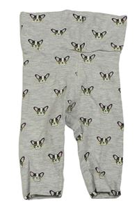 Šedé tepláky s pejsky H&M