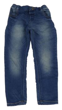 Tmavomodré teplákové skinny rifle Miniclub