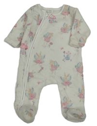 Bílý chlupatý overal s vílami Next