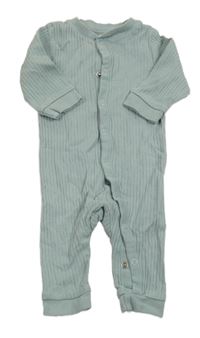 Šedozelený žebrovaný overal H&M