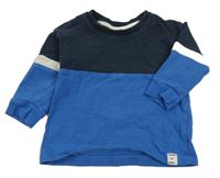 Tmavomodro-modrá mikina Next