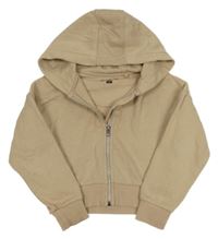 Béžová propínací mikina s kapucí F&F