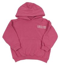 Růžová mikina s nápisem a kapucí F&F