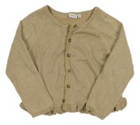 Béžový třpytivý propínací svetr Name it